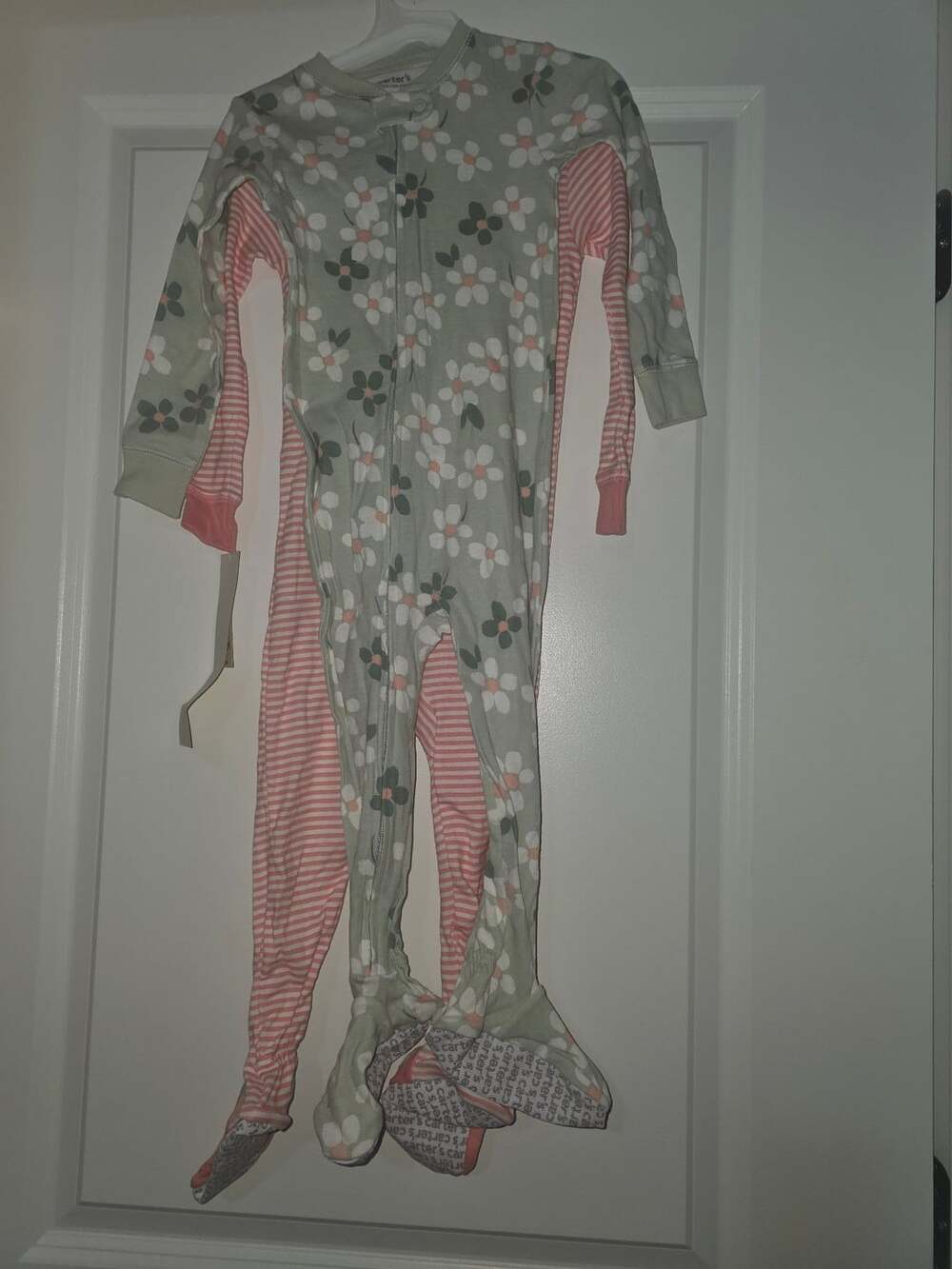 Carter's Footed Pajamas 2-Pack Floral Stripe 2T